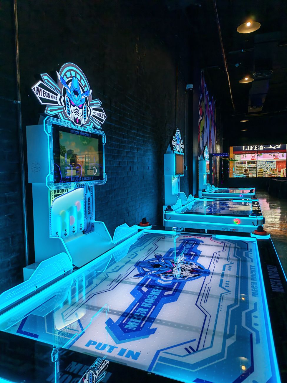 Ação futurista de jogos neon